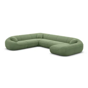 Strukturstoff U-Form XXL Wohnlandschaft Levina
