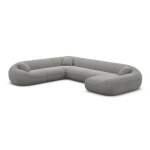 Strukturstoff U-Form XXL Wohnlandschaft Levina