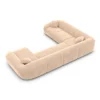 Samtstoff U-Form XXL Wohnlandschaft Levina – Bild 33