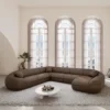 Echtleder U-Form XXL Wohnlandschaft Levina – Bild 14