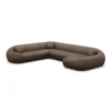 Echtleder U-Form XXL Wohnlandschaft Levina – Bild 26