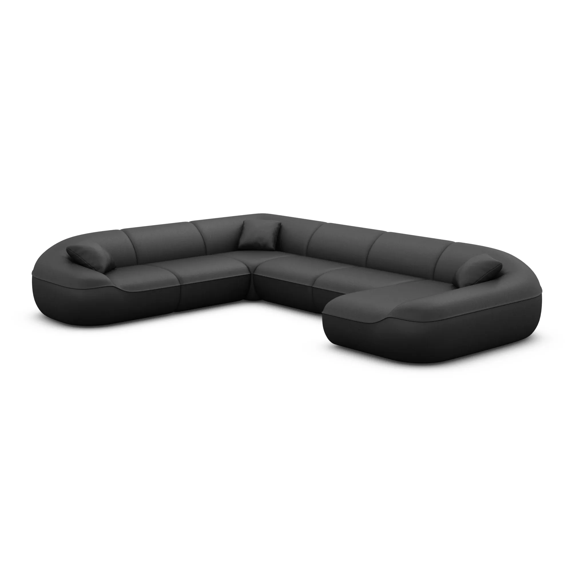 Kunstleder U-Form XXL Wohnlandschaft Levina – Bild 59