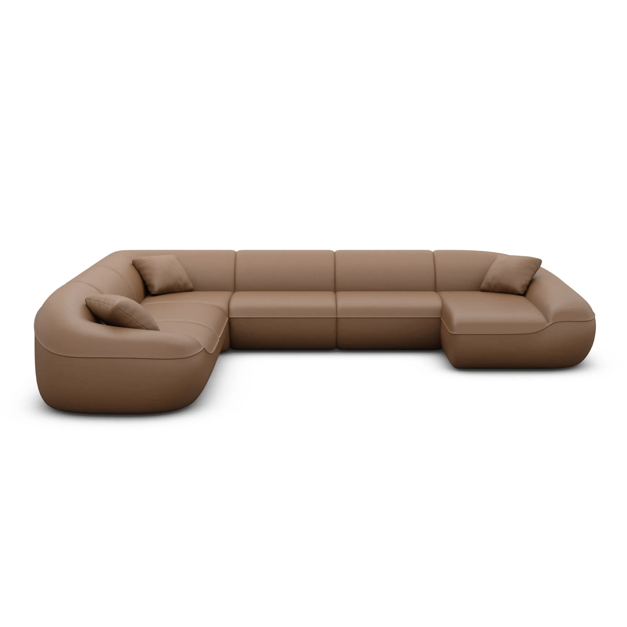 Kunstleder U-Form XXL Wohnlandschaft Levina – Bild 63