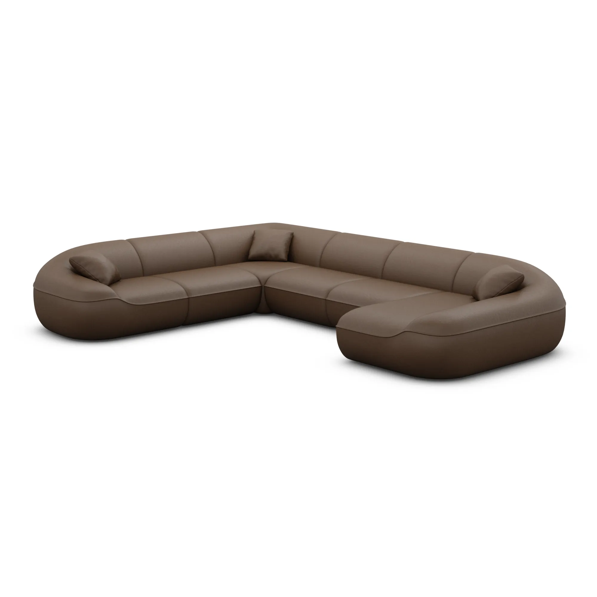 Kunstleder U-Form XXL Wohnlandschaft Levina – Bild 20