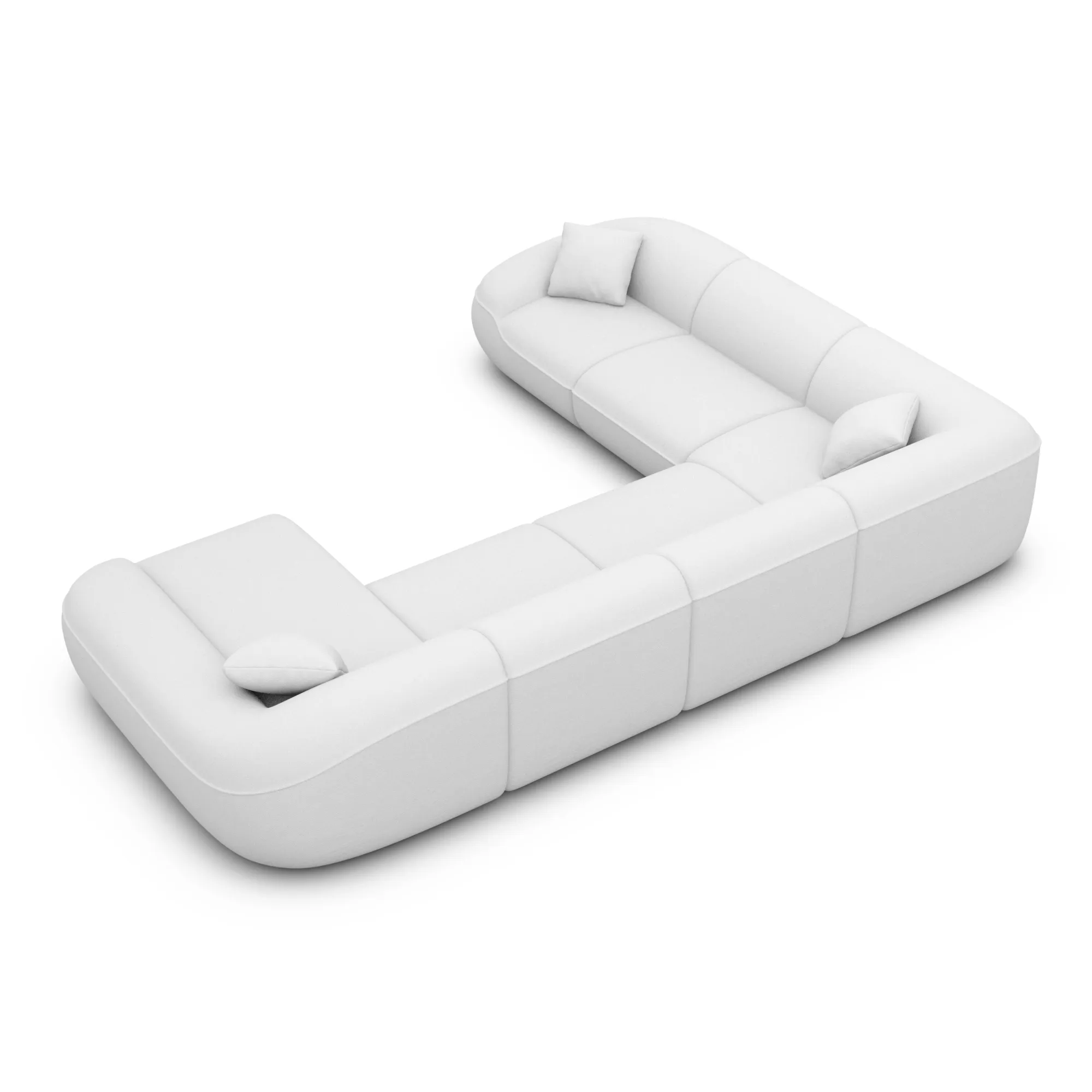 Kunstleder U-Form XXL Wohnlandschaft Levina – Bild 31