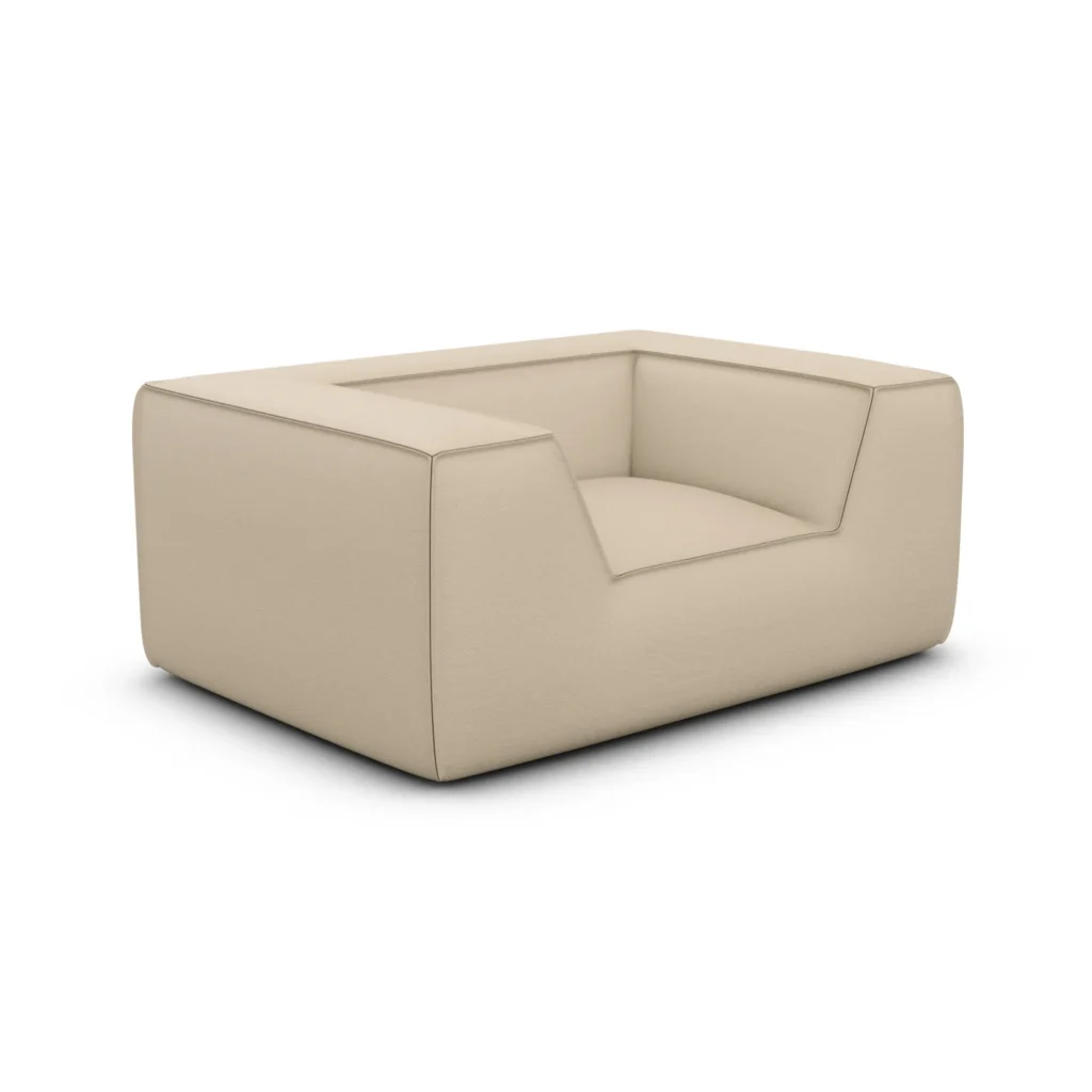Kunstleder Sessel Liberia – Beige