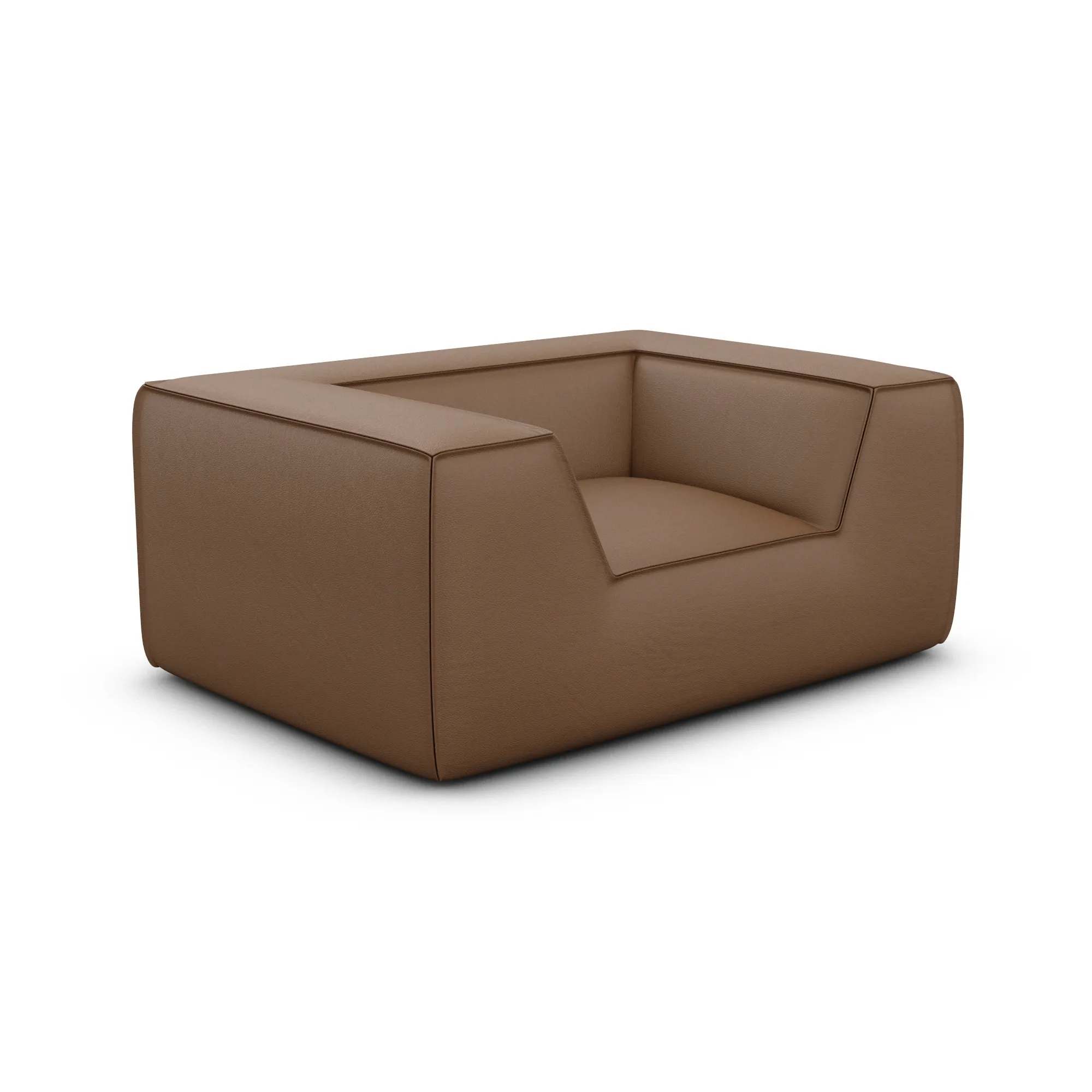 Kunstleder Sessel Liberia – Brown