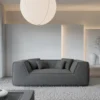 Bouclé 2-Sitzer Couch Liberia – Graphite