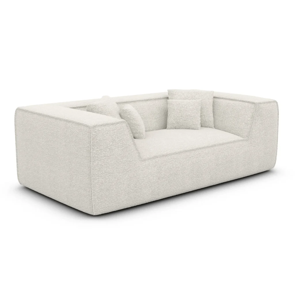 Bouclé 2-Sitzer Couch Liberia