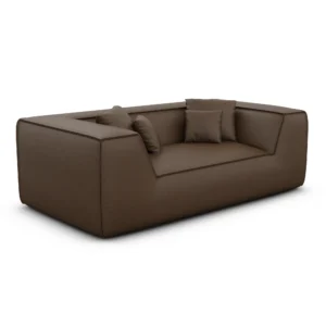 Echtleder 2-Sitzer Couch Liberia