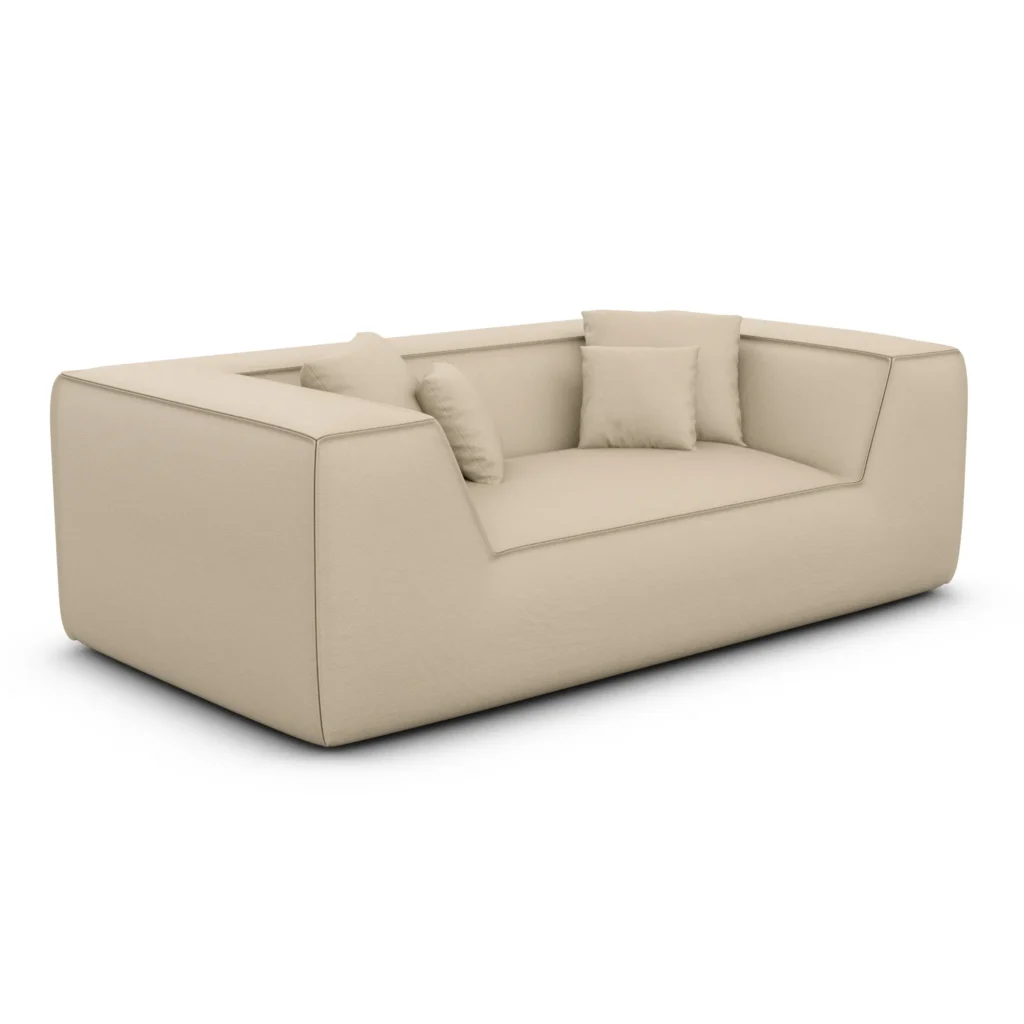 Kunstleder 2-Sitzer Couch Liberia