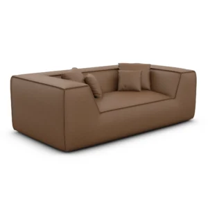 Kunstleder 2-Sitzer Couch Liberia