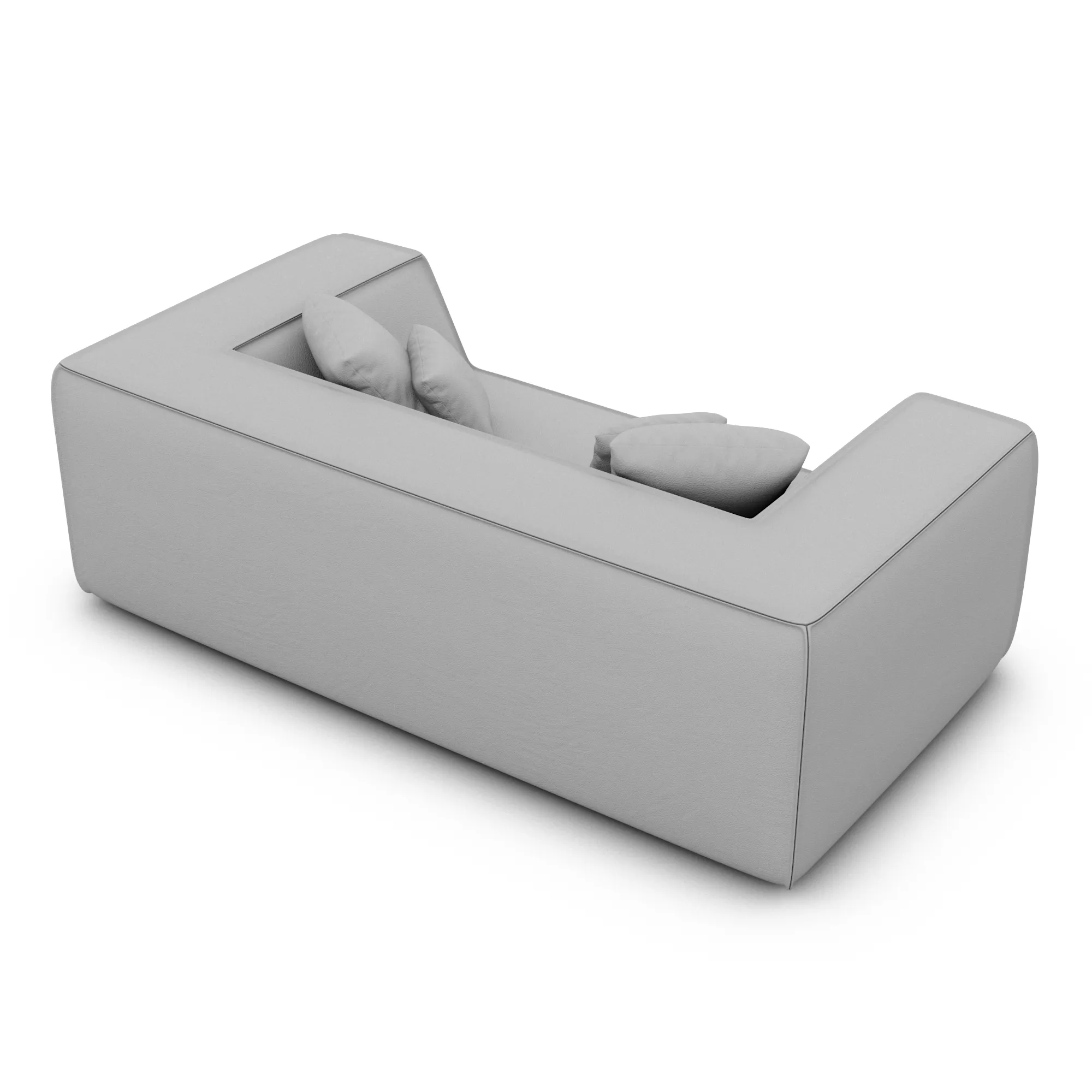 Kunstleder 2-Sitzer Couch Liberia