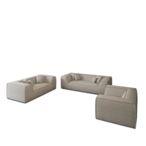 Bouclé 3-2-1-Sitzer Sofa Set Liberia