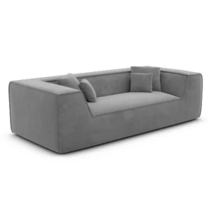 Samtstoff 3-Sitzer Couch Liberia