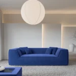Samtstoff 3-Sitzer Couch Liberia