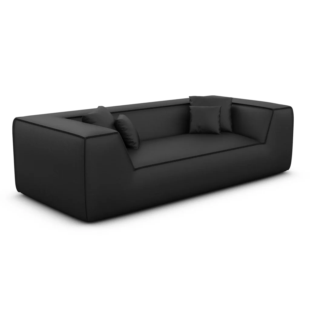 Echtleder 3-Sitzer Couch Liberia