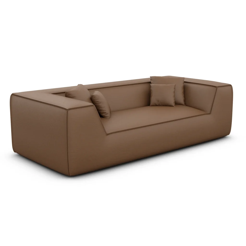 Echtleder 3-Sitzer Couch Liberia
