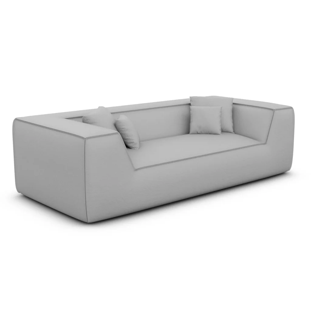 Kunstleder 3-Sitzer Couch Liberia