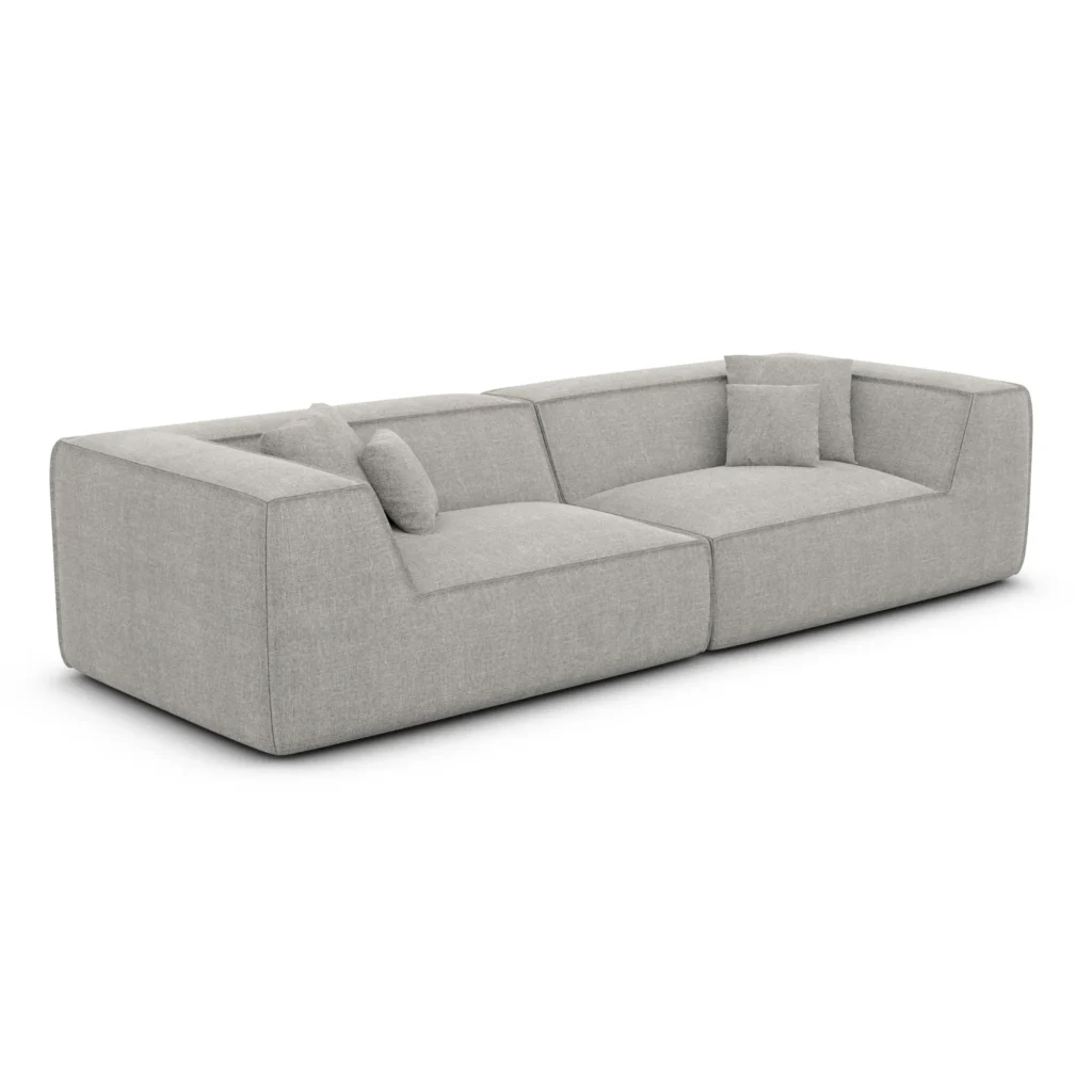Strukturstoff 4-Sitzer Couch Liberia