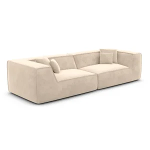 Samtstoff 4-Sitzer Couch Liberia
