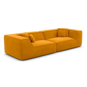 Samtstoff 4-Sitzer Couch Liberia