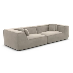 Samtstoff 4-Sitzer Couch Liberia