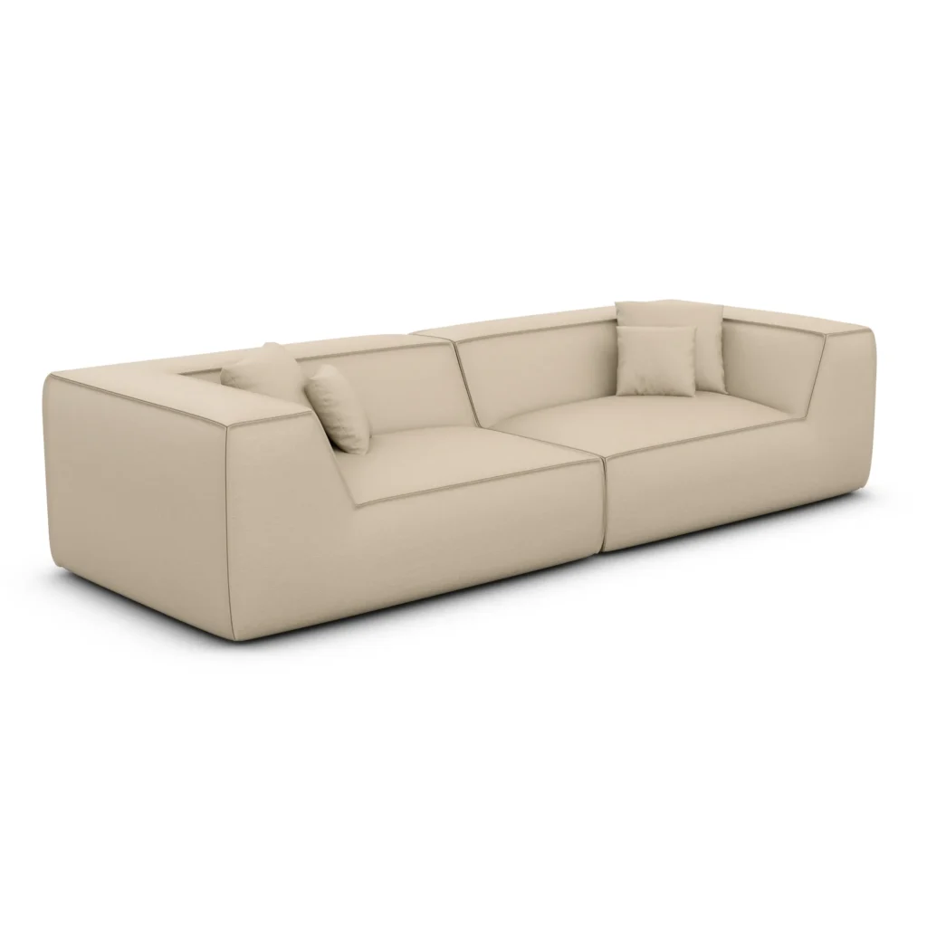 Kunstleder 4-Sitzer Couch Liberia