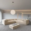 Samtstoff Ecksofa Liberia