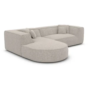 Bouclé L-Form Sofa Liberia