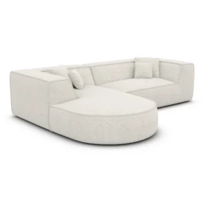 Bouclé L-Form Sofa Liberia