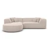Strukturstoff L-Form Sofa Liberia