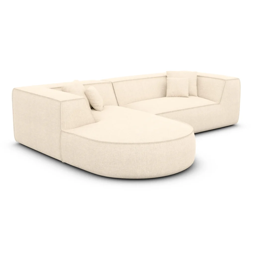 Strukturstoff L-Form Sofa Liberia
