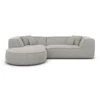 Strukturstoff L-Form Sofa Liberia
