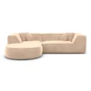 Samtstoff L-Form Sofa Liberia