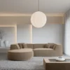 Samtstoff L-Form Sofa Liberia