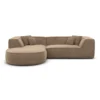 Samtstoff L-Form Sofa Liberia