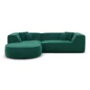 Samtstoff L-Form Sofa Liberia