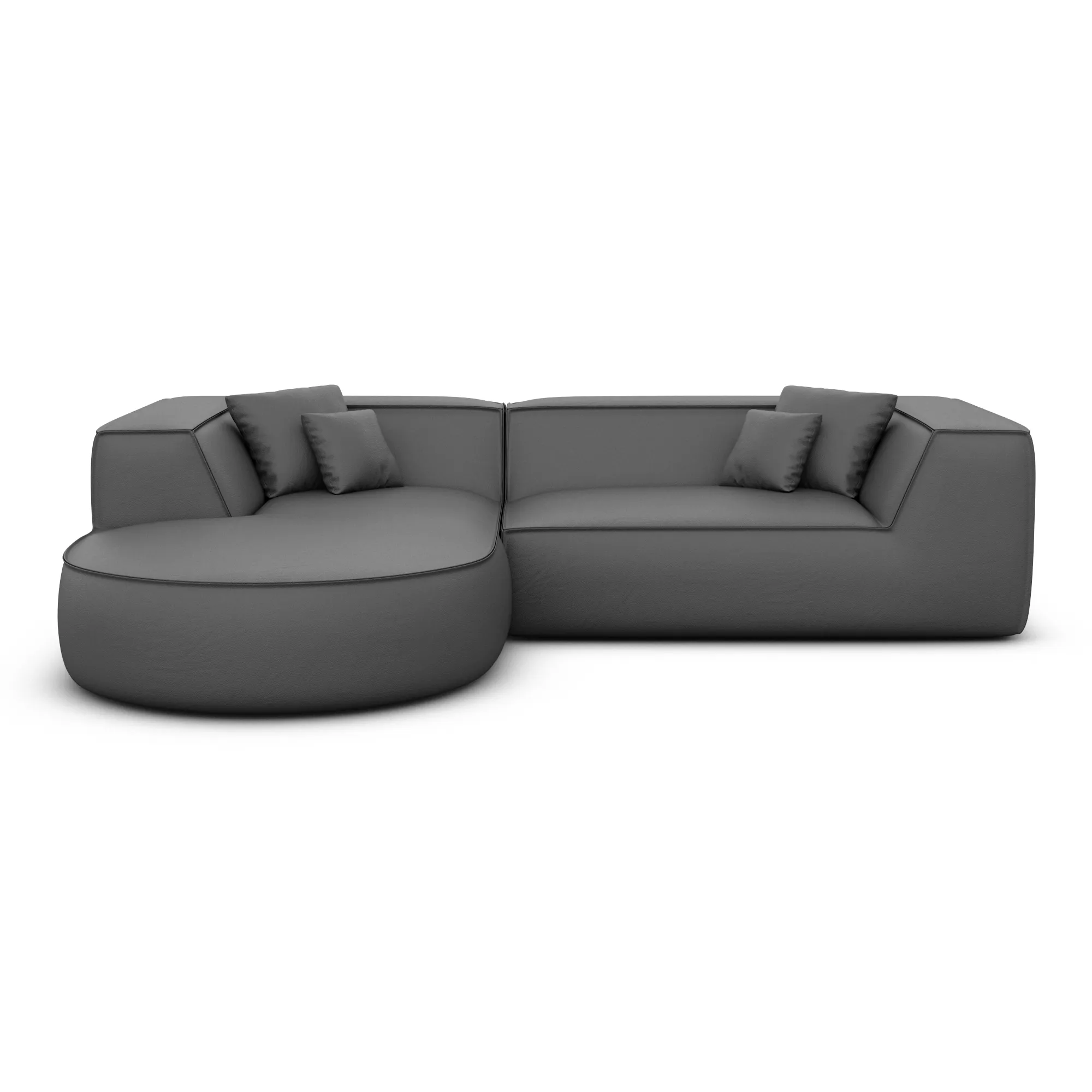 Echtleder L-Form Sofa Liberia