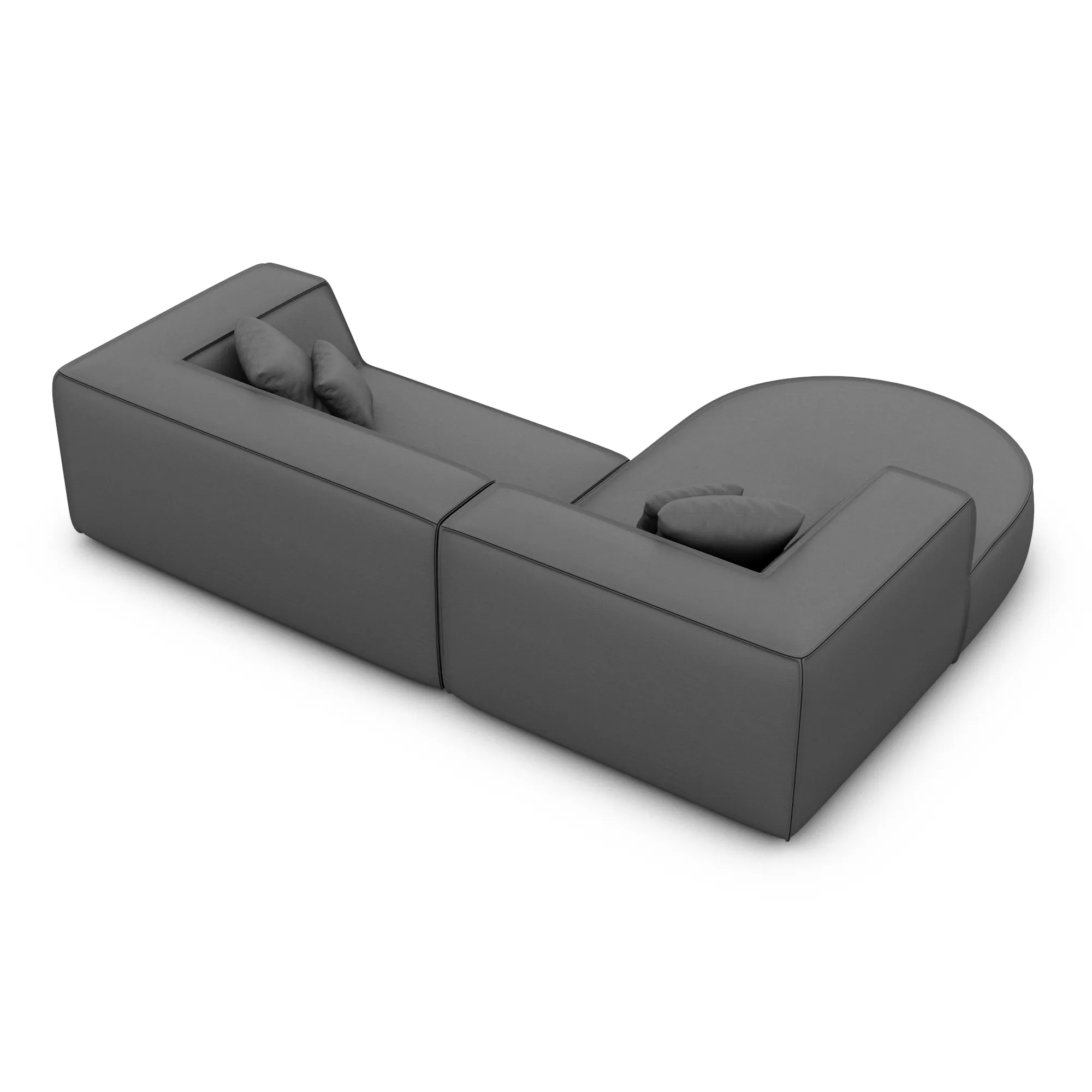 Echtleder L-Form Sofa Liberia