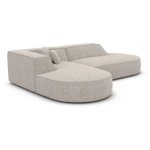 Bouclé L-Form Lounge Sofa Liberia