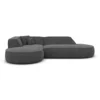 Strukturstoff L-Form Lounge Sofa Liberia
