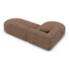 Strukturstoff L-Form Lounge Sofa Liberia