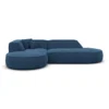 Strukturstoff L-Form Lounge Sofa Liberia
