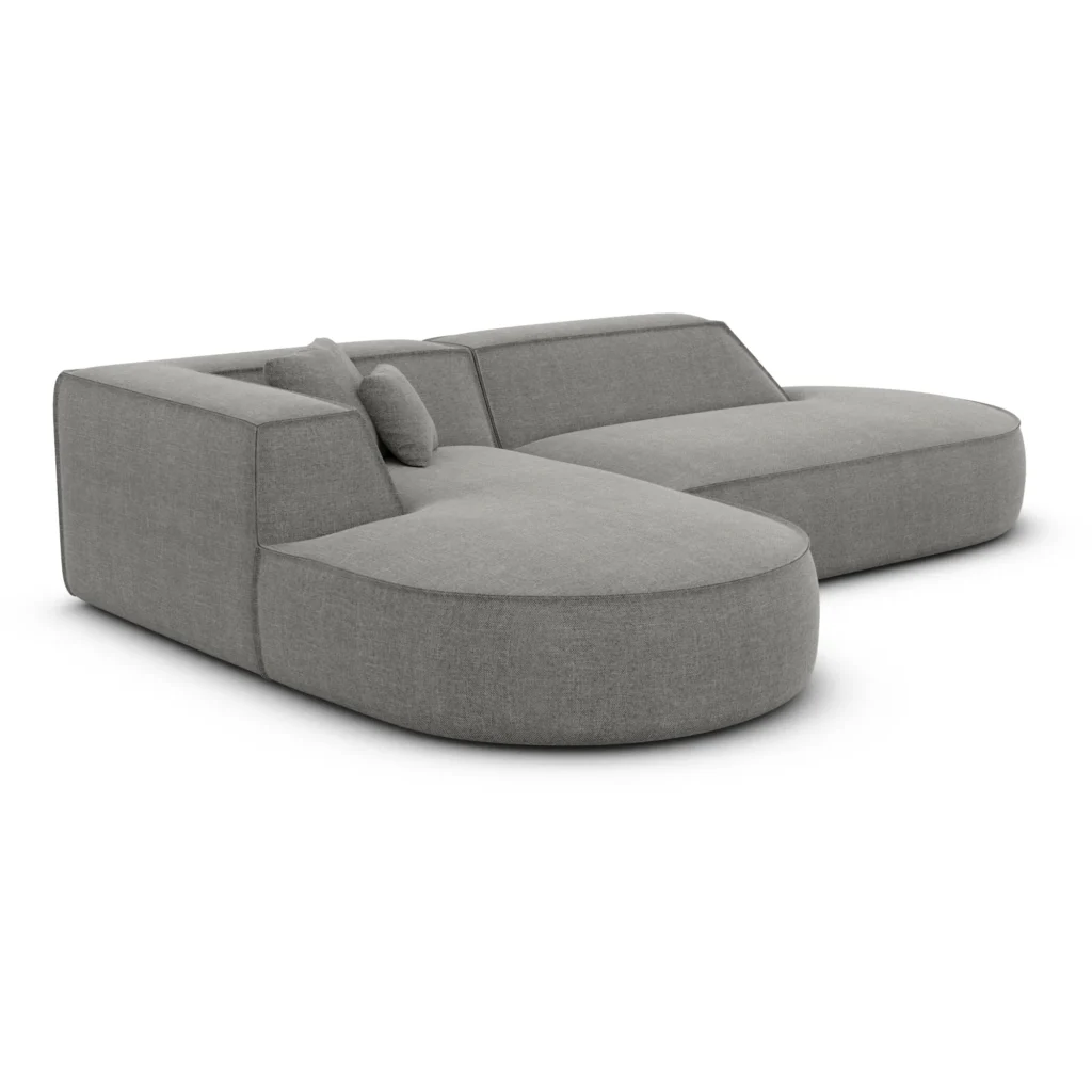 Strukturstoff L-Form Lounge Sofa Liberia