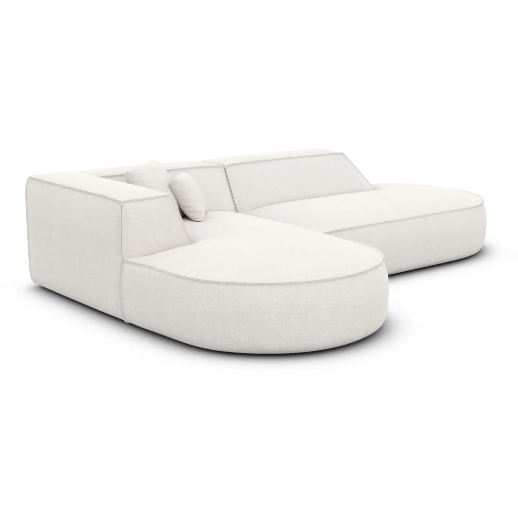 Strukturstoff L-Form Lounge Sofa Liberia