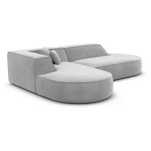 Samtstoff L-Form Lounge Sofa Liberia