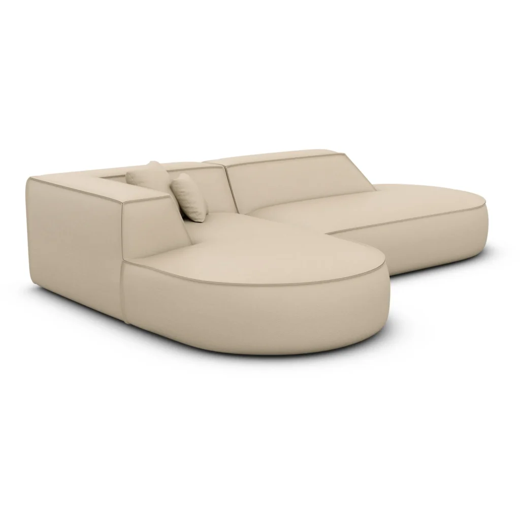 Echtleder L-Form Lounge Sofa Liberia
