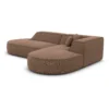 Strukturstoff L-Form Lounge Sofa Liberia