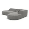 Strukturstoff L-Form Lounge Sofa Liberia